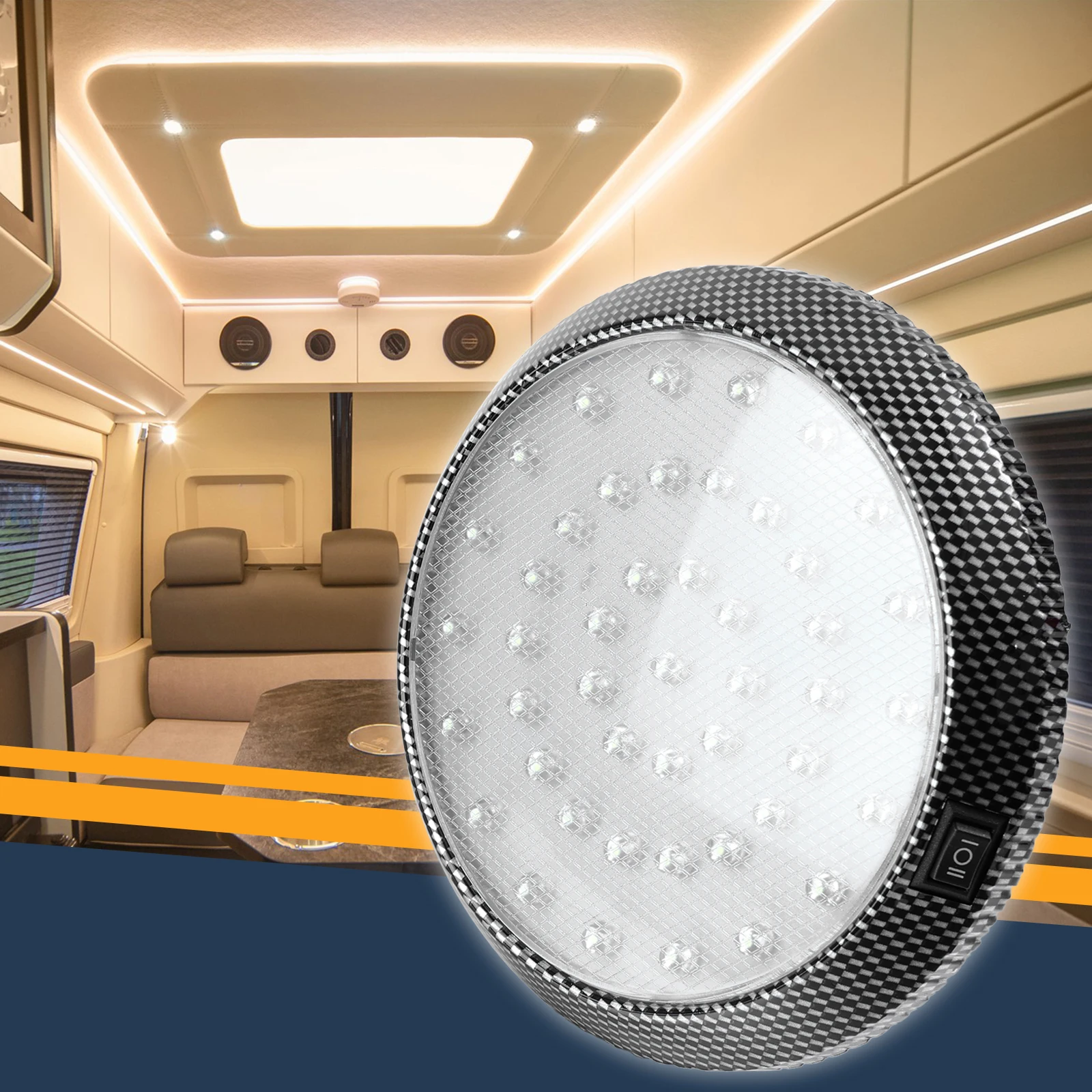 

5" 12V Led RV Ceiling Dome Light RV Interior Lighting for Trailer Camper Inside