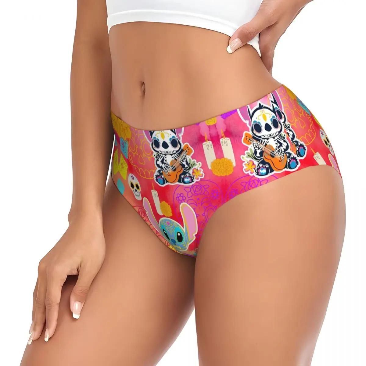 Calzoncillos respirables de la historieta de la ropa interior femenina de encargo de las bragas del punto de Animes de las mujeres