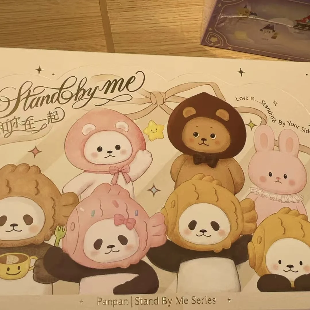 

Серия PanPan, виниловая слепая коробка для лица, игрушки, городской медведь, ролевые куклы для девочек, модные модные коллекционные офисные украшения