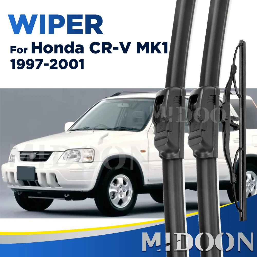 MIDOON Wiper For Honda CR-V CRV MK1 1997-2001 1998 1999 2000 Wiper Front & Rear Wiper Blades Windscreen Brushes 19