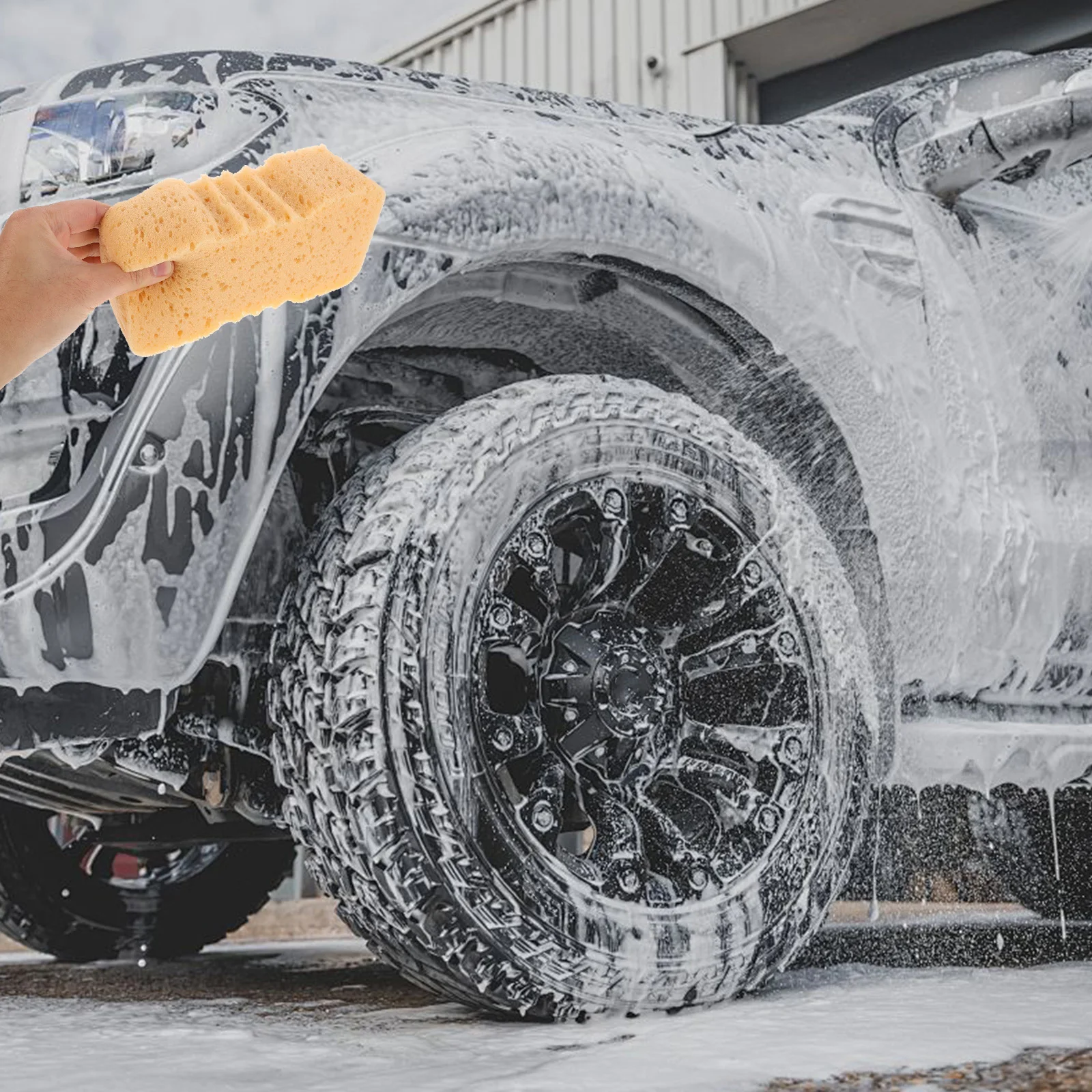 

2pcs Car Wash Sponges High Density Large Cleaning Sponges Car Wiping Sponge For Auto Detailing Dirt Removal Bathroom Furniture