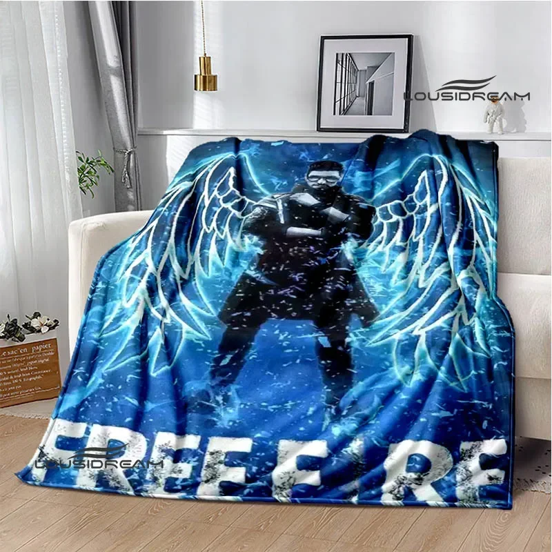 3D Games Free Fire Printed Blankets Children's Warm Blanket Soft And Comfortable Blanket Home Travel Blanket Birthday Gift