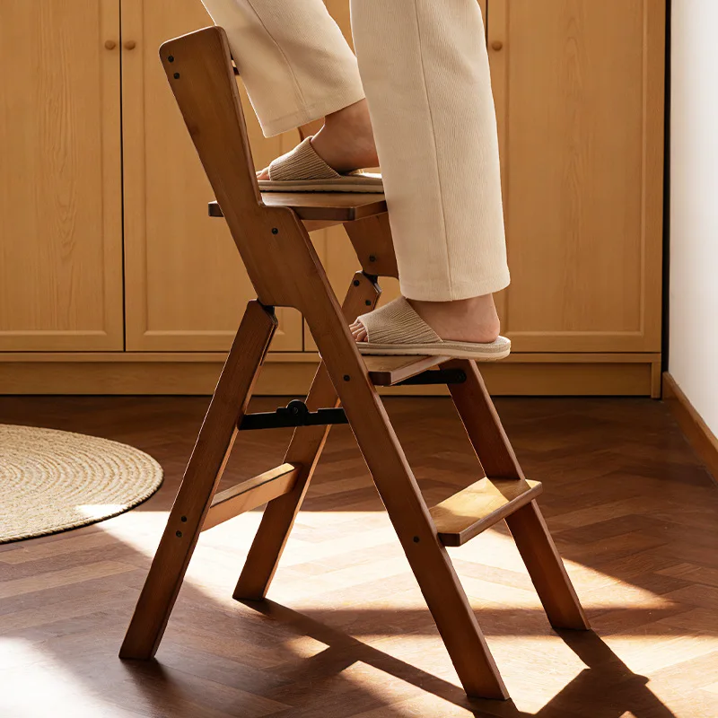 eb-Foldable multifunctional ladder stool household kitchen climbing ladder stool dual-purpose