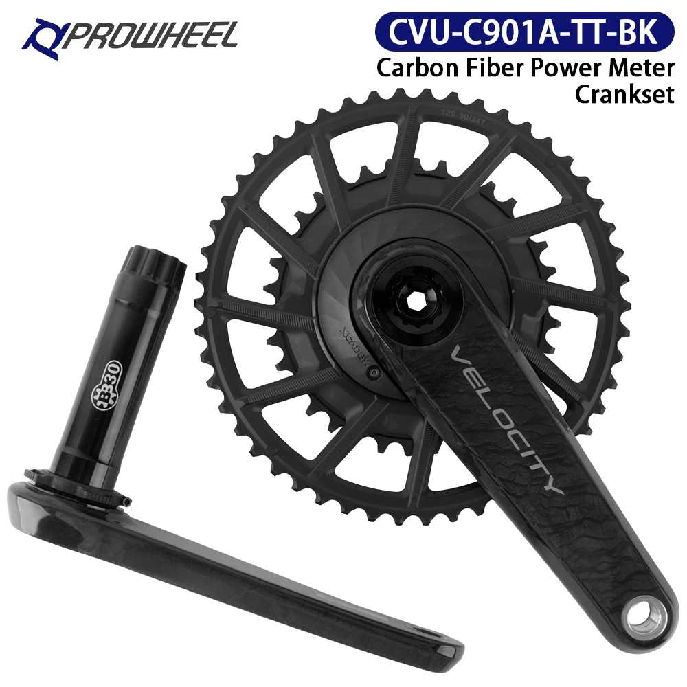 Prowheel الطريق دراجة ألياف الكربون كرانسيت CVU-C901A-TT 165 170 172.5 175 مللي متر دراجة ضرس 50T 34T سرعة الدراجة الدراجات أجزاء #2