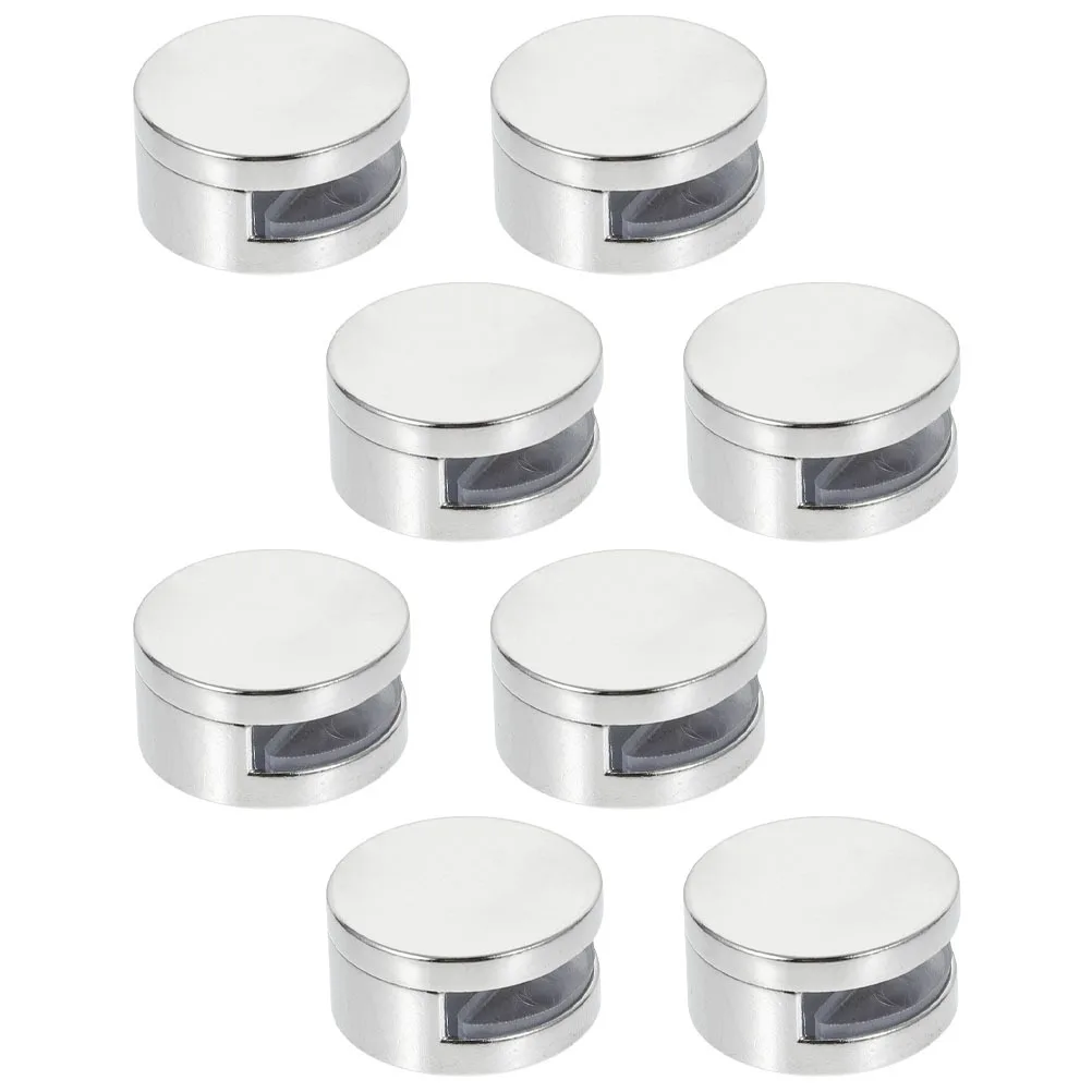 

8Pcs Mirror Holder Clips Zinc Alloy Heavy Duty Glass Mounting Clamps Wall Brackets Mirror Hooks for Wall Mounting