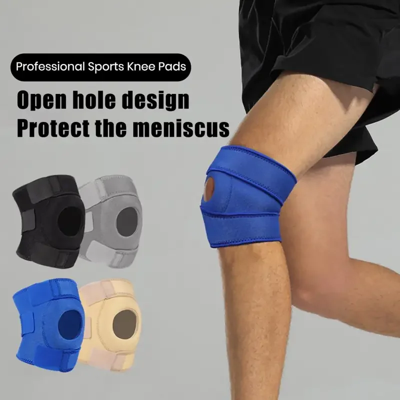 

1Pcs Adjustable Micro-Elastic Knee Support with Patella Protector Breathable Sports Kneepad Guard for Meniscus Ligament Joint