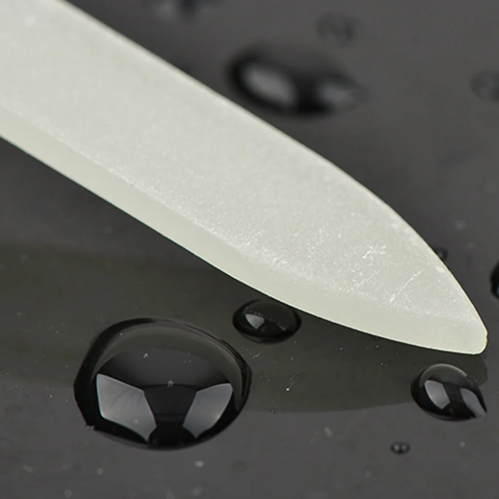 

1Pcs Crystal Glass Nail Files Smooth Fine Rough Surface for Natural False Nails Manicure Buffer File