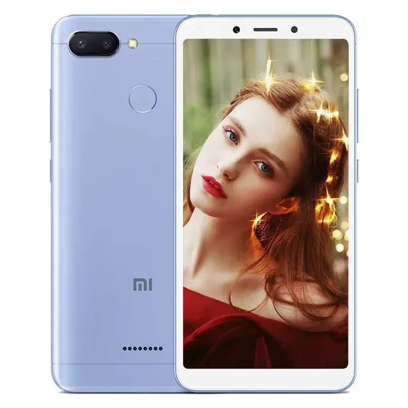 Original Xiaomi Redmi 6 4GB 64GB 13000mAh 6.6 inch celular googleplay Fingerprint Octa-core Global Rom 4G Smartphone