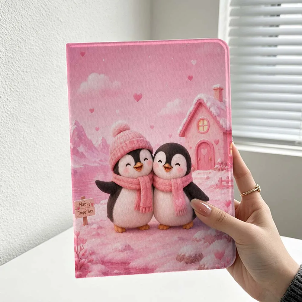 Cute Cartoon Penguin For iPad Pro Air mini 7 6 5 4 3 2 1 9gen M5 M4 11th 10th A17 Pro A16 Soft Inch Tablet Case Cover