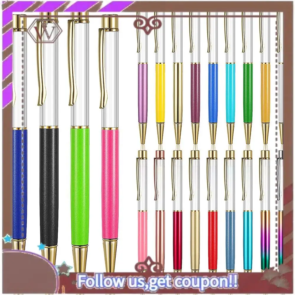 ABBG-22 Красочные пустые трубчатые плавающие ручки «сделай сам», металлические ручки, создающие любимые ручки с жидким песком, принадлежности для многих случаев