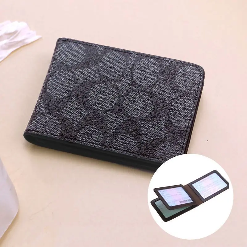 Cartera de tarjetas Unisex para licencia de conducir, billetera corta para hombre y mujer, paquete de tarjetas ultrafino, funda protectora creativa para licencia de conducir, nueva