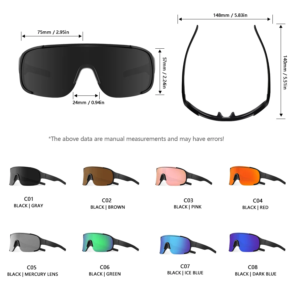 CRIXALIS Oversized Mirror Sunglasses Men Women Outdoor Hiking Sun Glasses Trendy Skiing Sports Goggle Shades Male UV Protection
