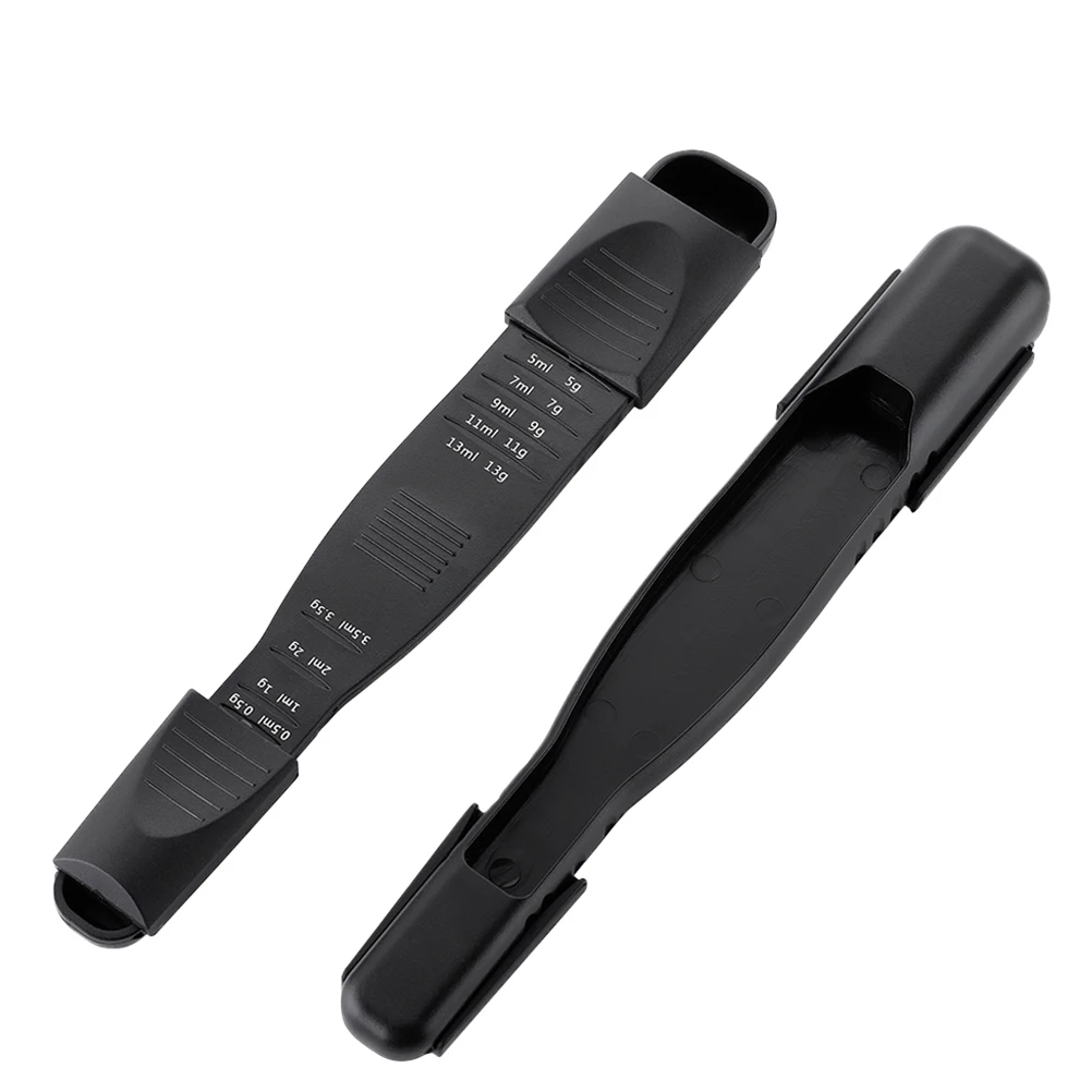 

Measurement Spoons Seasoning Dry/Liquid Ingredients Measuring Black Metering with Scales