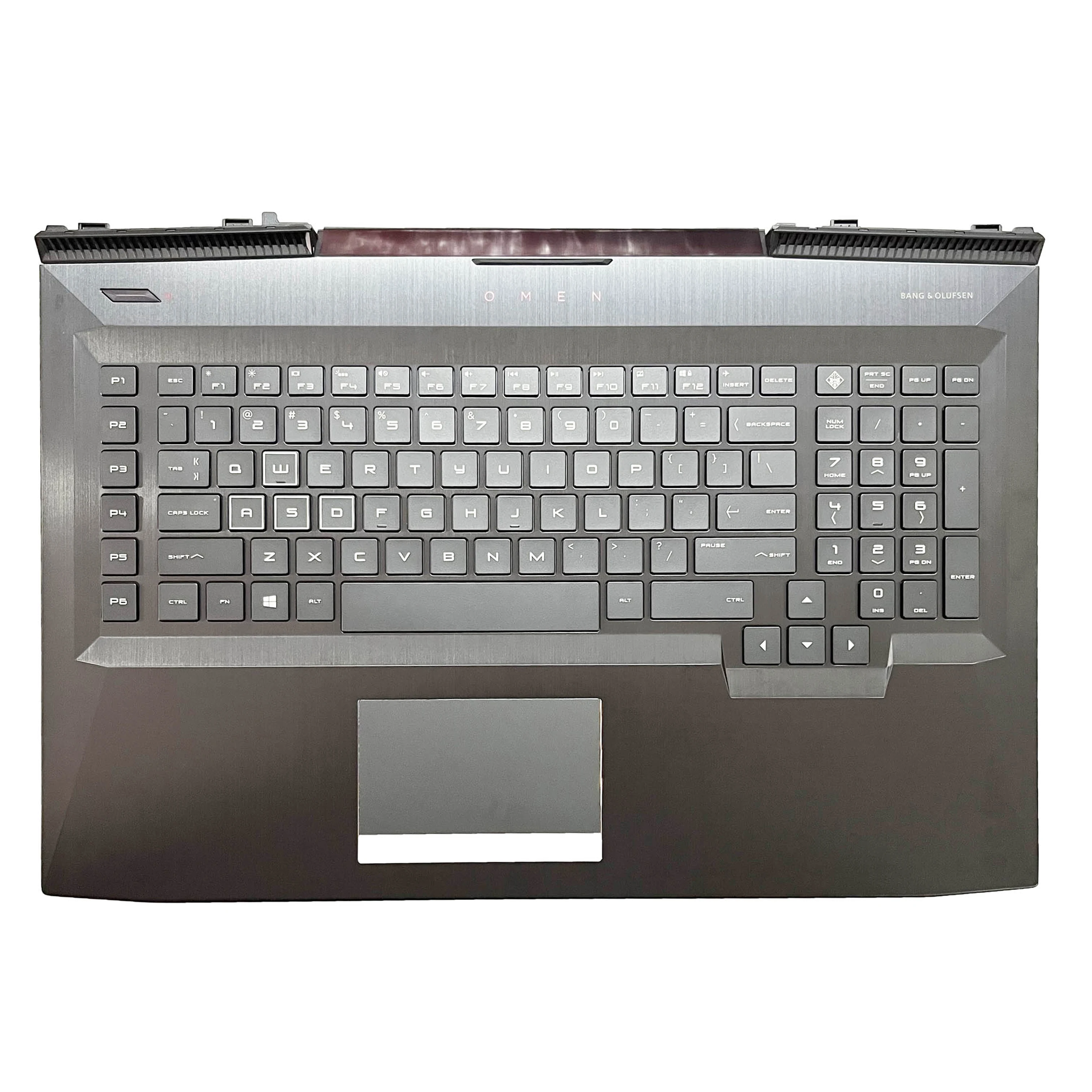 Imagem -03 - Original Eua Kor jp Teclado para hp Omen Plus 17-um Tpn-q195 Portátil Palmrest Superior Case Substituição Teclado Eua 913690001 Novo