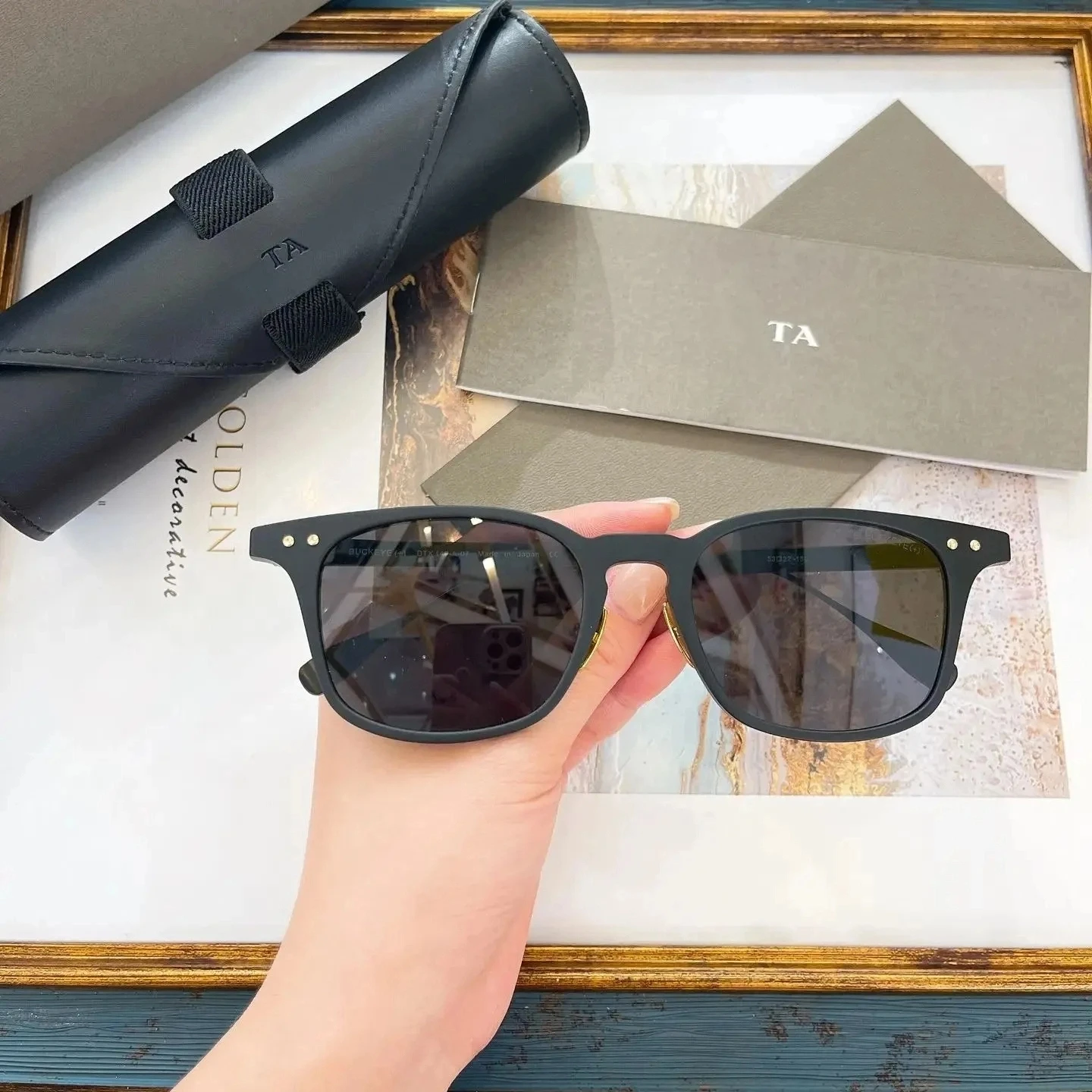 

Original Factory For DIYTA DT DTX149 With Brand Box Classic Vintage Top Quality Popular UV400 Polarized Men Women Sunglasses