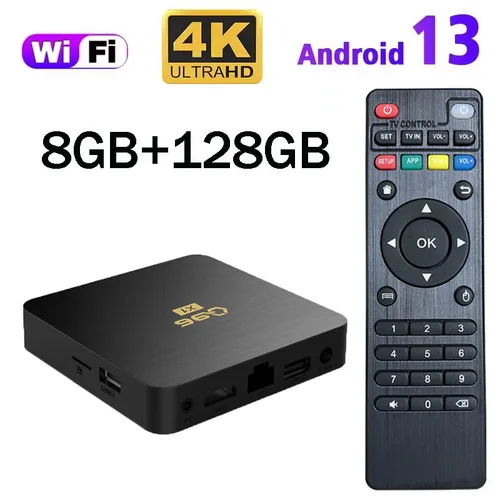 IPTV Q96 X1 TV Box Smart Android 13 Allwinner H3 Quad Core 4K HDR WiFi 4G reproductor multimedia Android tv decodificador