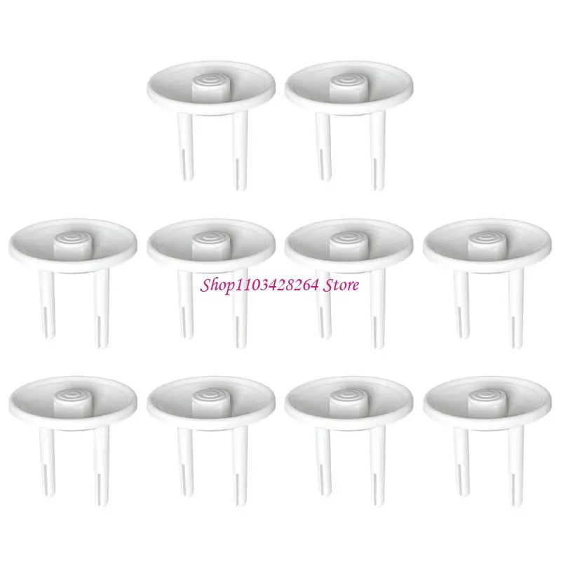 

Set of 10pcs Baby Proof Electrical Outlet Cover Safety Standard Dust Resistant Universal Household Socket Protectors