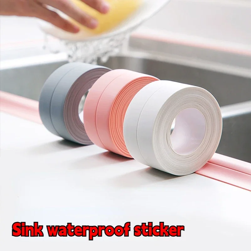 Waterproof Tape Silicone Rubber Self Adhesive Bathroom Toilet Tape Wall Sticker Sink Edge Tape Wire Hose Strong Repairing Tape view 2