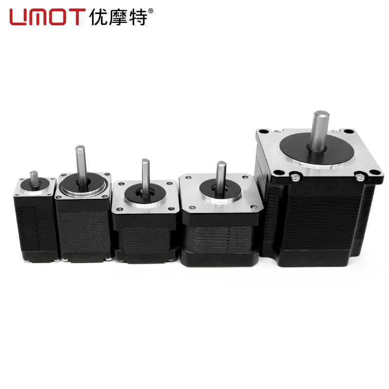 UMOT 3 عبارة 1.2 درجة 86*128 مللي متر Nema 34 الهجين محرك متدرج عزم دوران كبير 7Nm 3A رمح قطر 14 مللي متر طول 34 مللي متر خطوة المحرك