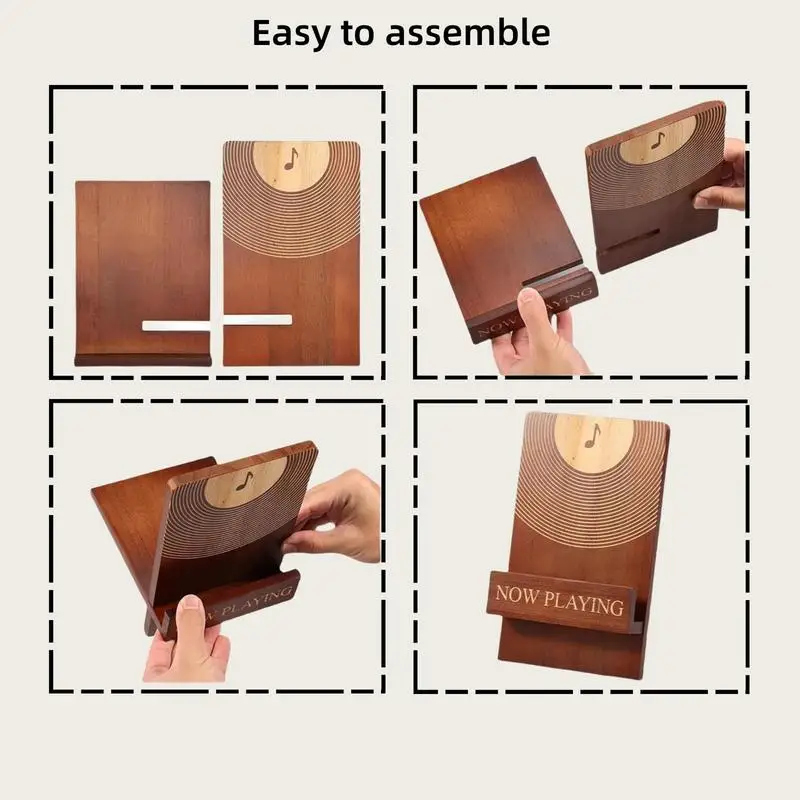 Platenopslag Houten platendisplayplank voor albums Boekalbum Displayplank Retro Desktop Bestandsorteerder Organizer voor boekwinkel