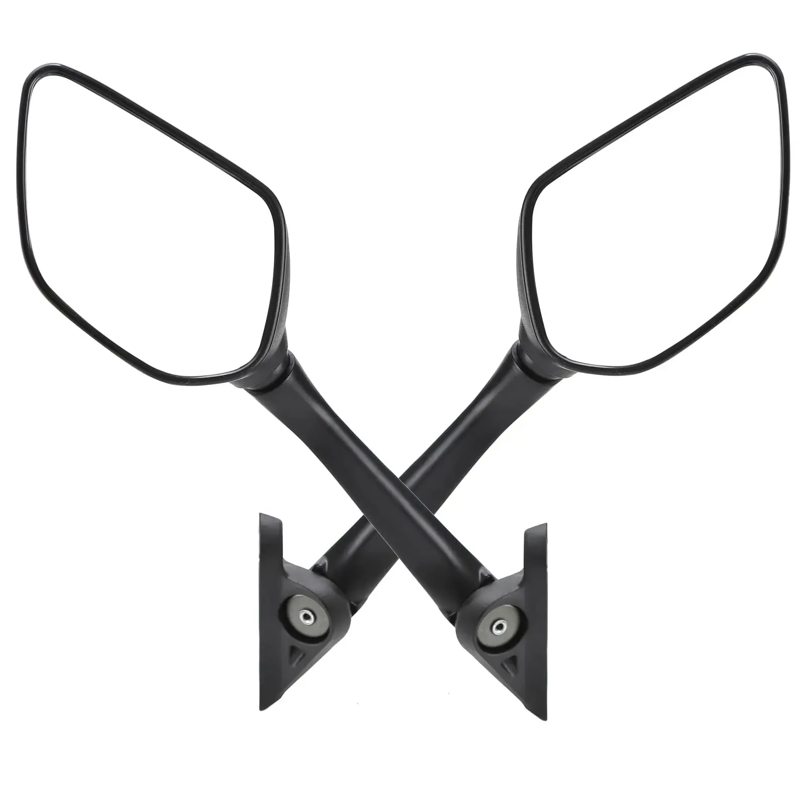 

Motorcycle Fairing Rearview Side Mirrors, Black, Compatible with YZF-R3 YZF-R25 2014-2018 HD glass and aluminum alloy stem