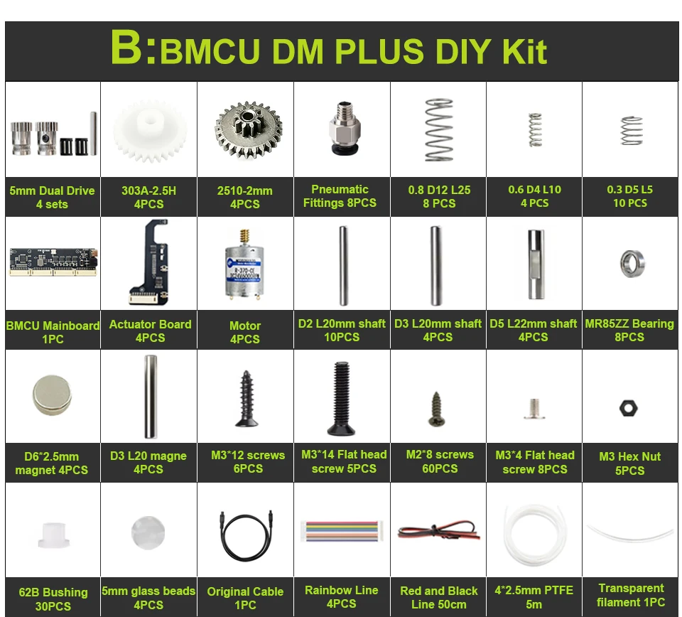 Tree Tribe BMCU 370C DM Pro AMS Lite Verbessertes Hochdrehmoment mit Doppel-Mikroschalter Automatische Zuführung MMU-Lösung für A1 – Detail 11