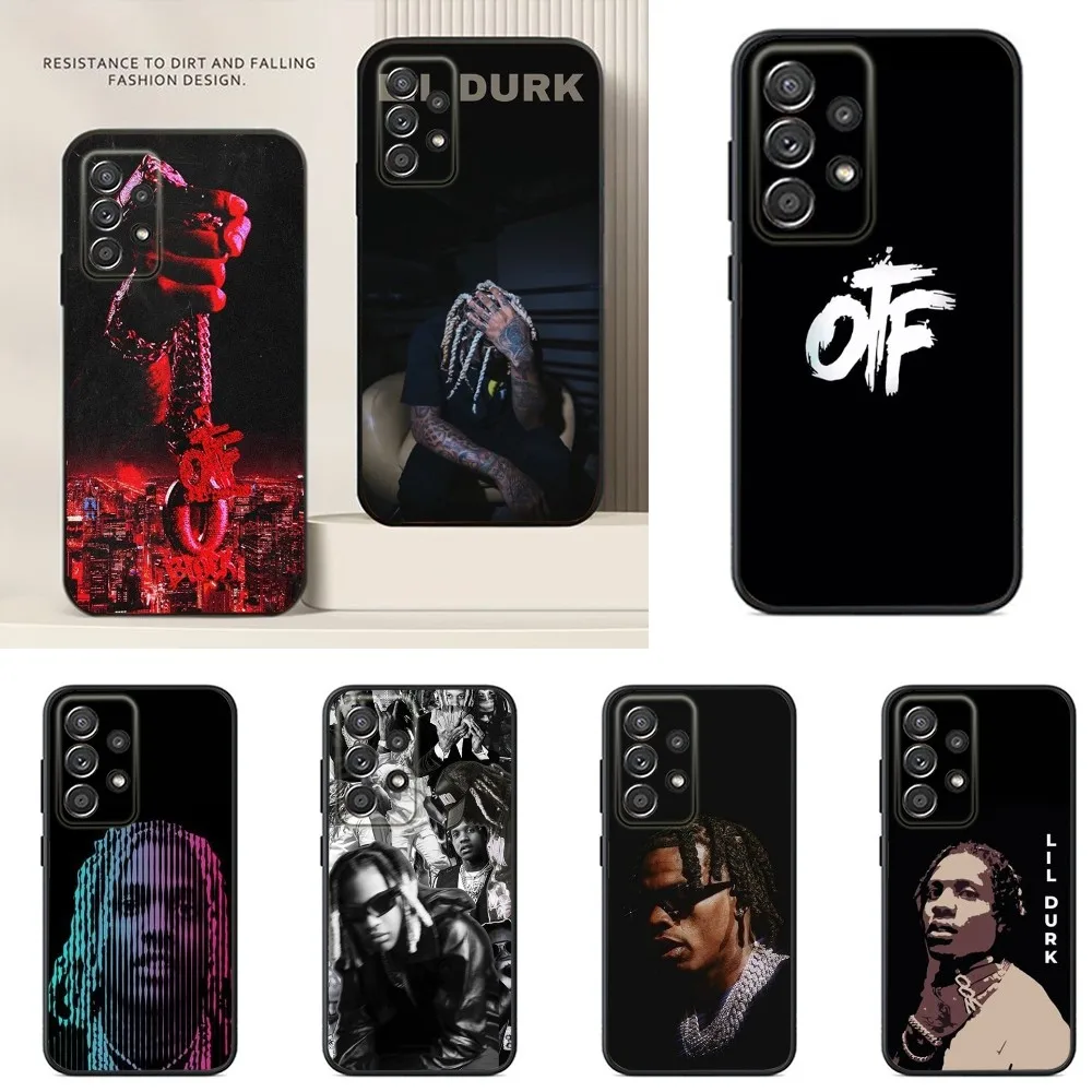 Rapper L-Lil D-Durk Phone Case For Samsung S24,S23,S22,S21,S20,S10,S10E,S9 Ultra Plus FE Note 20 Ultra 10 9 Plus Case