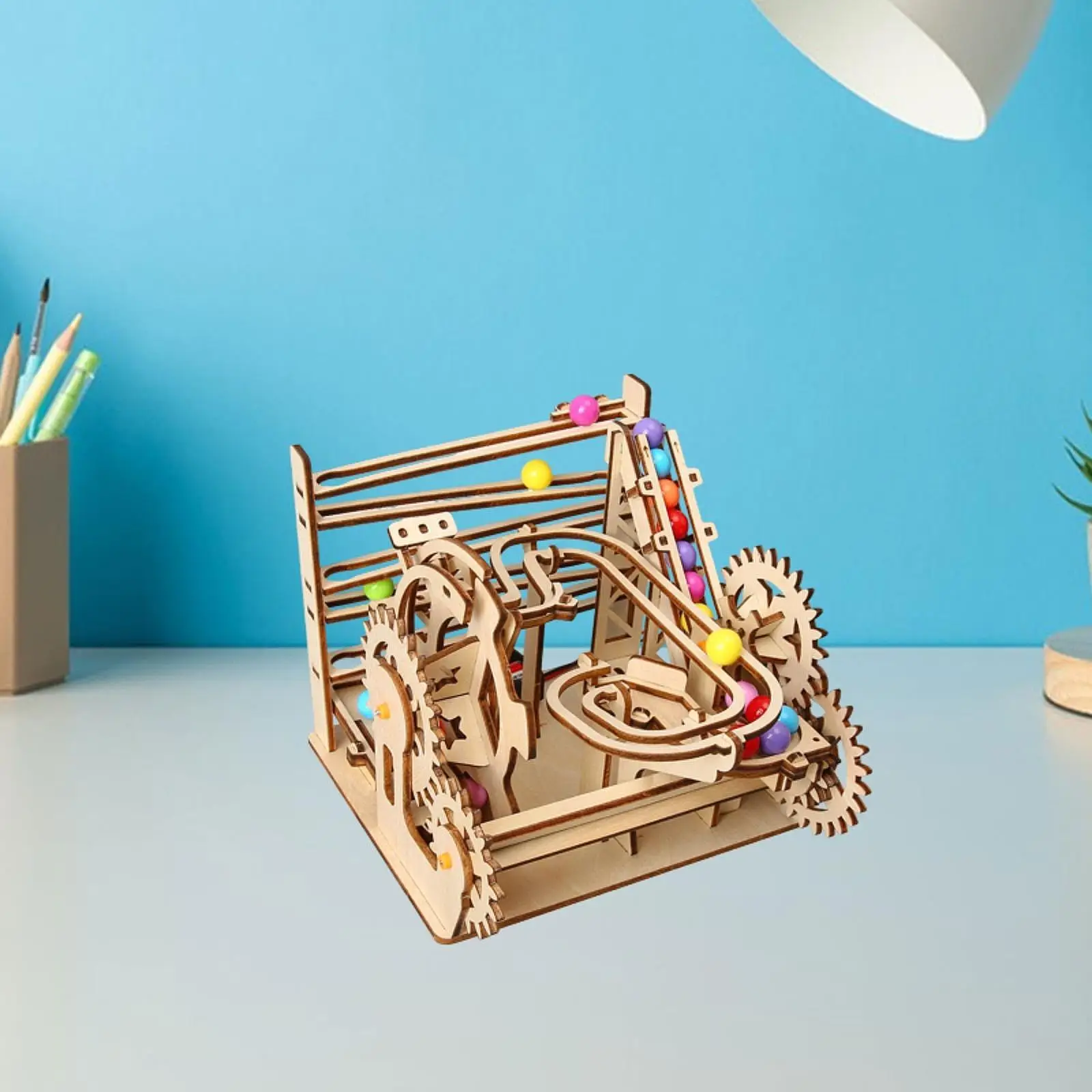 

3D Electrical Wooden Puzzle DIY Science Kit Educational 17.5x15x13.8cm Lightweight Handcraft