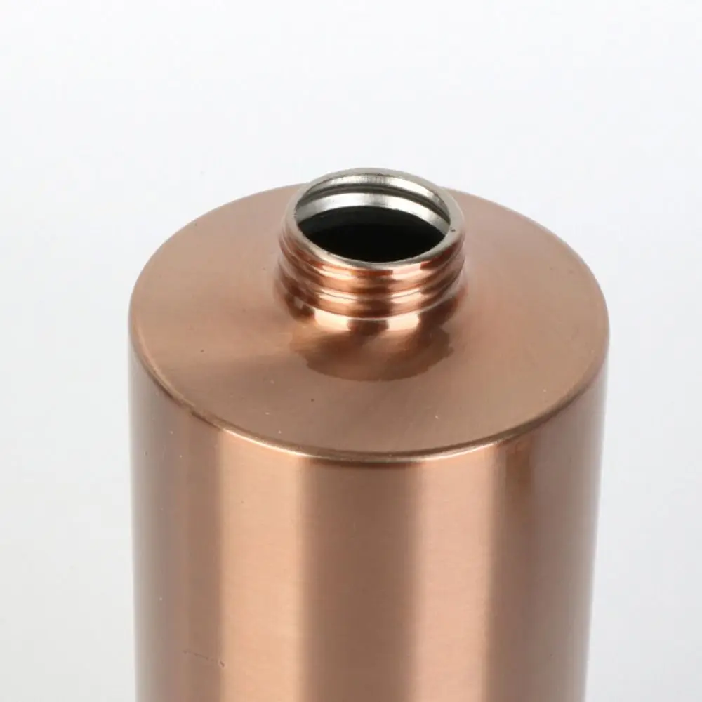 

Stainless Steel Soap Dispenser Metal Pump Rose Gold Lotion Pump Manually Pressing Refillable Bottles Gel Bottle Bedroom