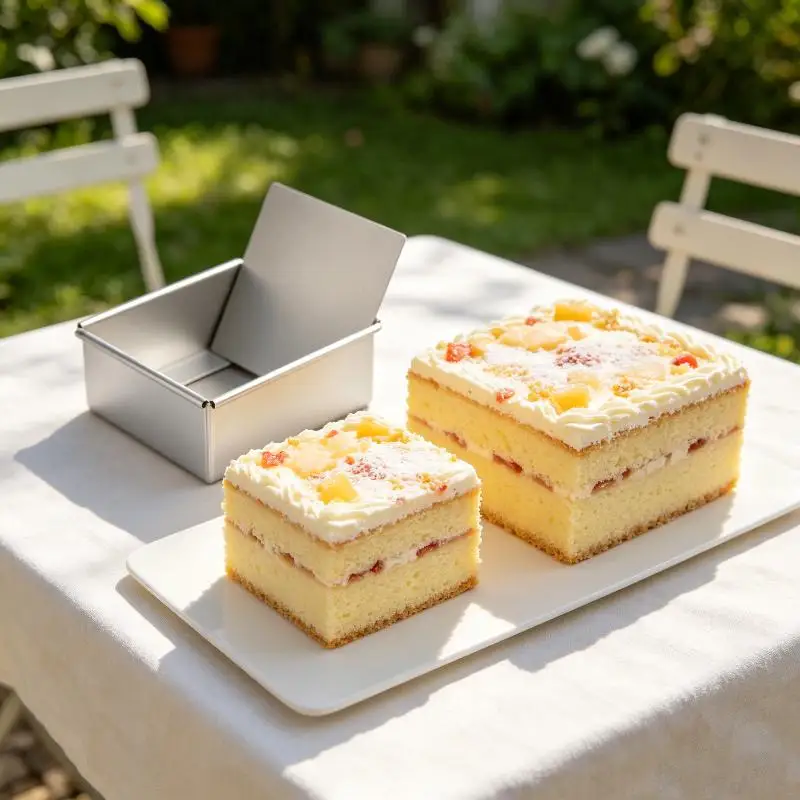 Square Cake Pan With Removable Bottom Anodized Aluminum Baking Tin For Wedding Birthday Cheesecake Chiffon Mold