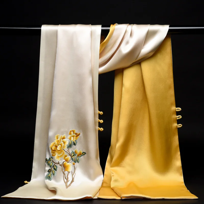 Suzhou Embroidery Cheongsam Shawl Gift Wedding Mom Dress Outer Wear Mother-in-Law Cloak Scarf