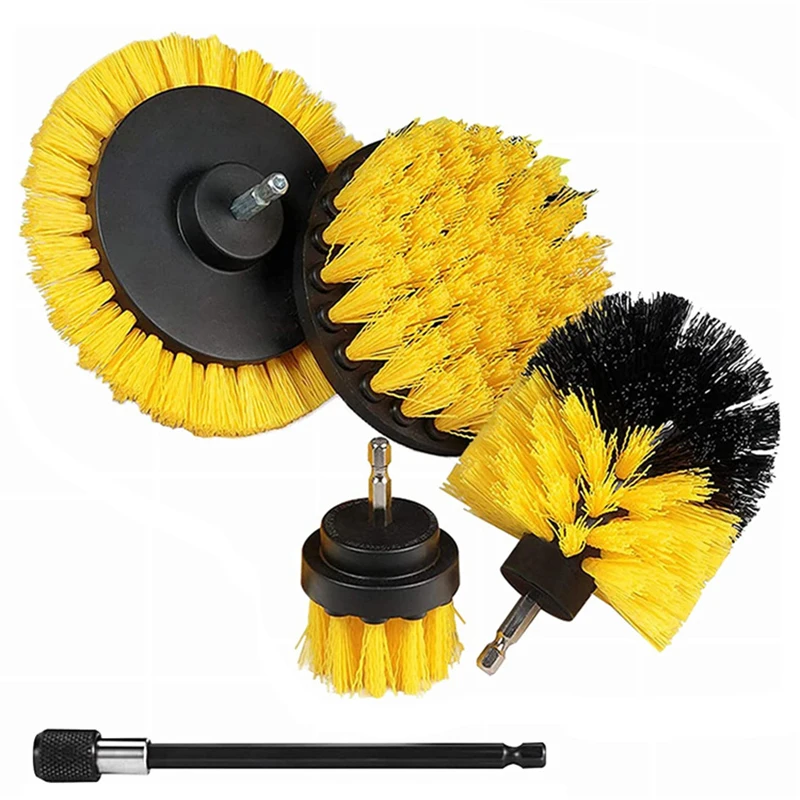 5Pcs 3Pcs Power Scrubber Brush Electric DrillBrush Power Scrubber Bathroom Surface Tub Shower Tile Cleaning Tools