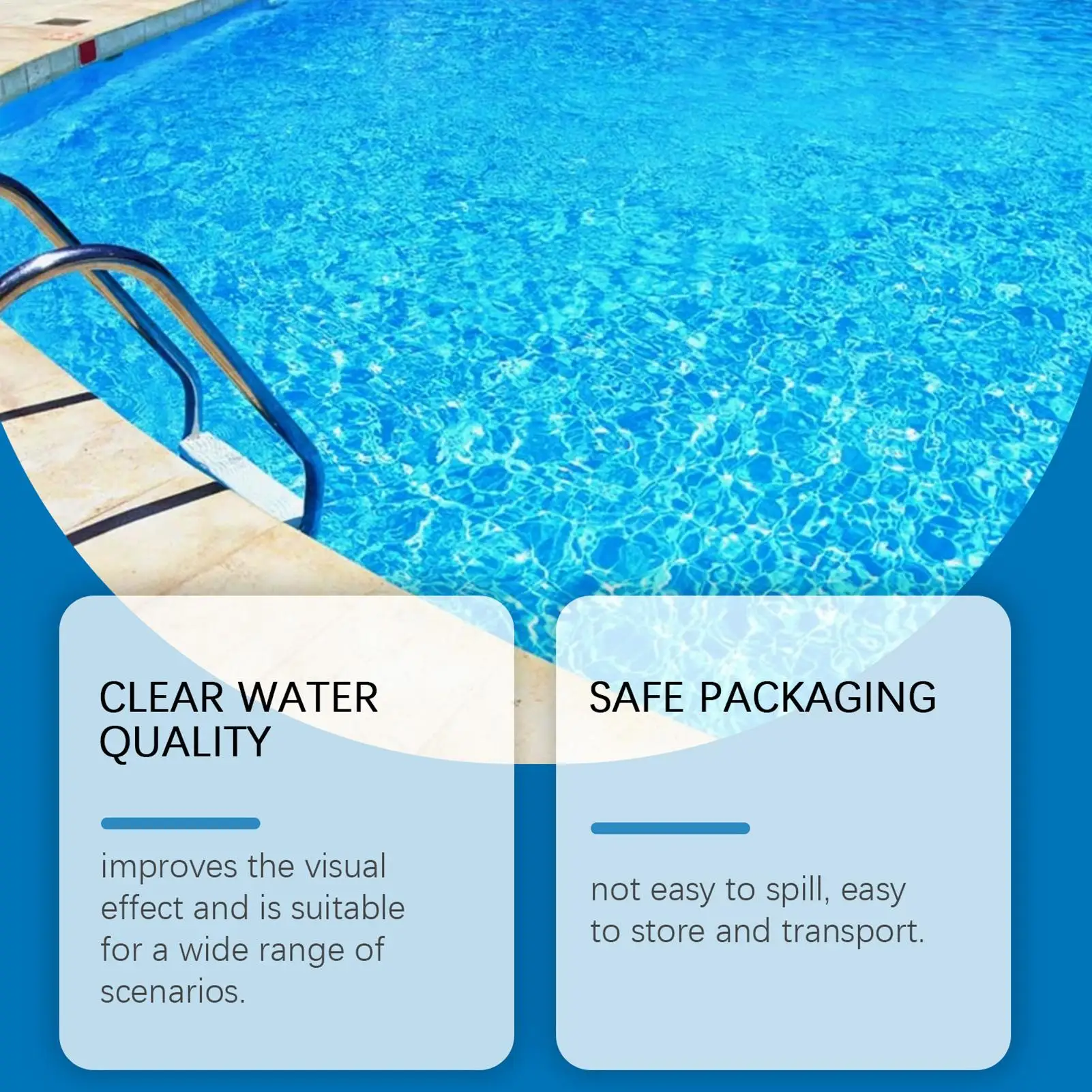 Picture 6: Water Clarifier Cleaning Quick-Dissolving Solution 100ml Pool Water Clarifier Liquid for Over Ground Hot Tub Party Summer Winter