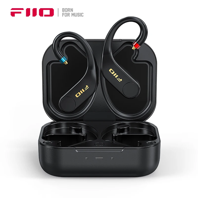 

FiiO UTWS5 2025 True Wireless Bluetooth Ушные крючки Усилитель для наушников High-Res 96 кГц/24 бит ЦАП Беспроводная зарядка MMCX/0,78 мм 2 контакта