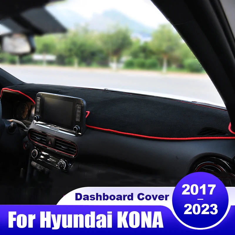 

For Hyundai KONA 2017 2018 2019 2020 2021 2022 2023 Car Dashboard Cover Dash Mat Sun Shade Non-slip Pad Accessories