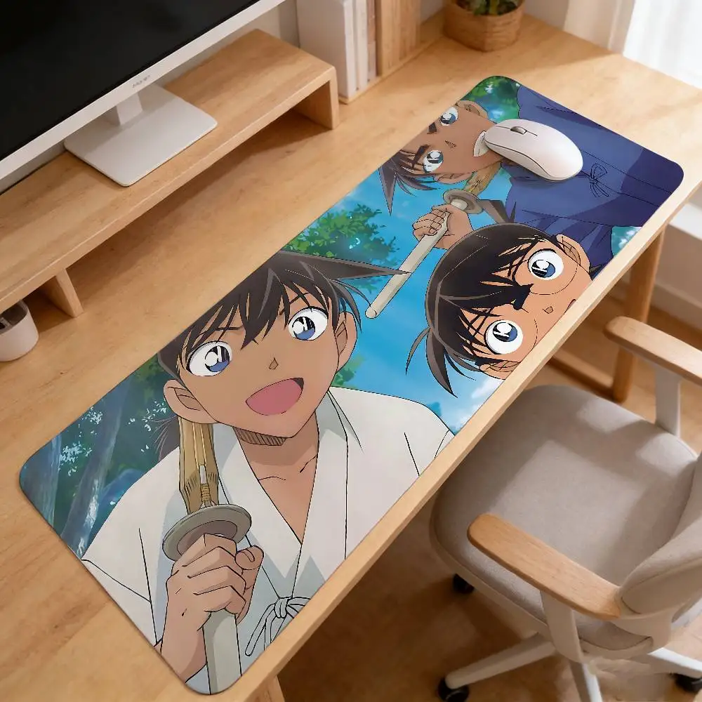 Anime-w-Detectives-w-Conans-Mouse Pad Computer Mat Deskpad Laptop Keyboard Mat Office Large Landscape Mousepad