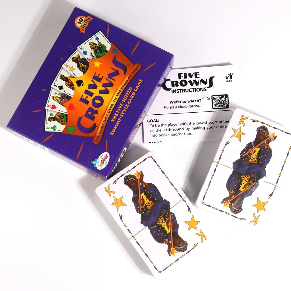 Five CROWNS board game card Quiddler English Wizard game