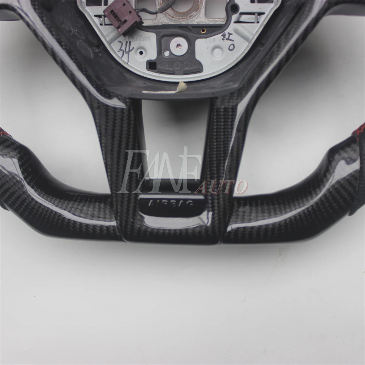 Replacement Real Carbon Fiber Steering Wheel with Leather for Mercedes-Benz W176 W204 W205 W213 CLA GLC GLE450 C63