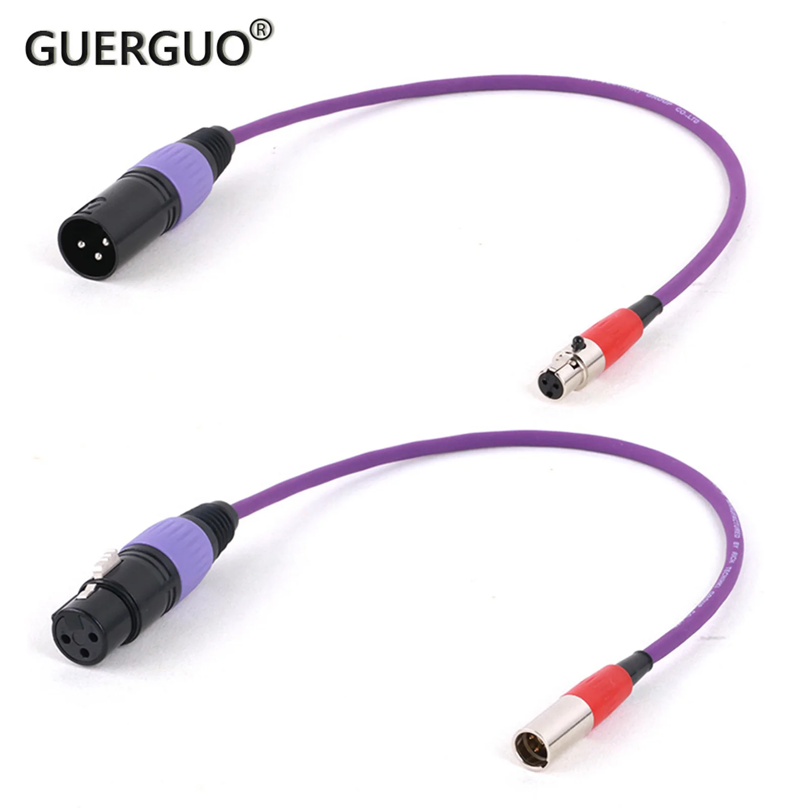 

High Quality Mini XLR Audio Cables Mini XLR 3Pin Male/Female to 3PIN XLR Female/Male Connector for Headphone Carmera Converter