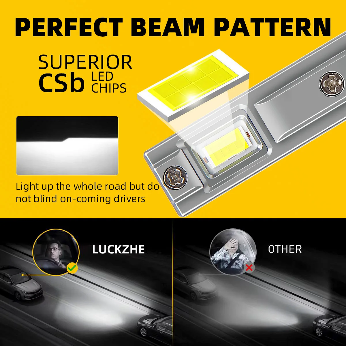 2pcs High Power H1 LED Headlight Bulbs Powerful No Adapter Required Car Moto Fog Lamp 12v 100W For Hyundai Sonata V NF 2006~2010 view 2