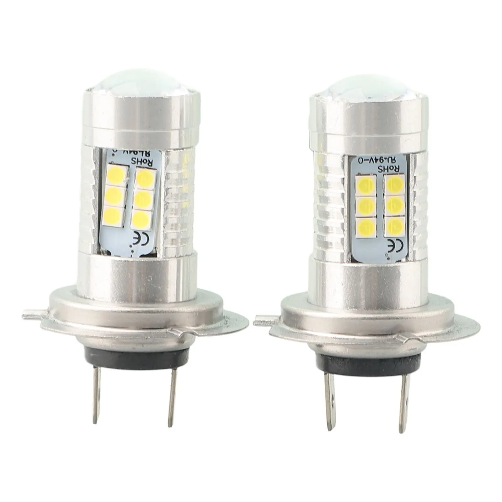 2pcs Car LED Fog Light H7 21W 2835 21SMD LED Headlight High Power Fog Light Bulb Waterproof, Fast Thermal Diffusion, Heat-resist