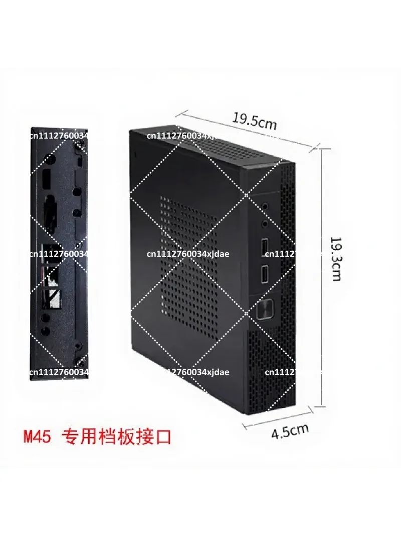 Industrial Mini PC Chassis 17x17 ITX Computer Case for Home Office Embedded System