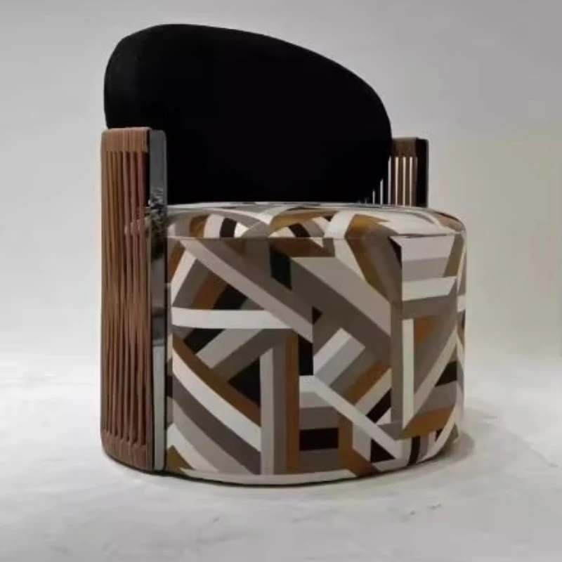 

Art style single sofa chair designer Nordic petal chair for dining and leisure on balconies and living rooms