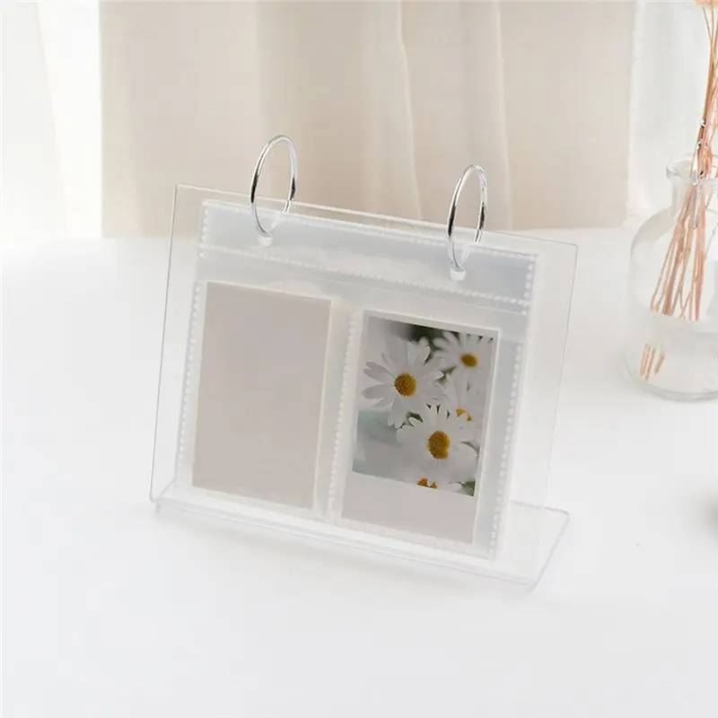 WORTHOWN-Acrylic Desk Photo Album Holder Practical Photo Display Book
