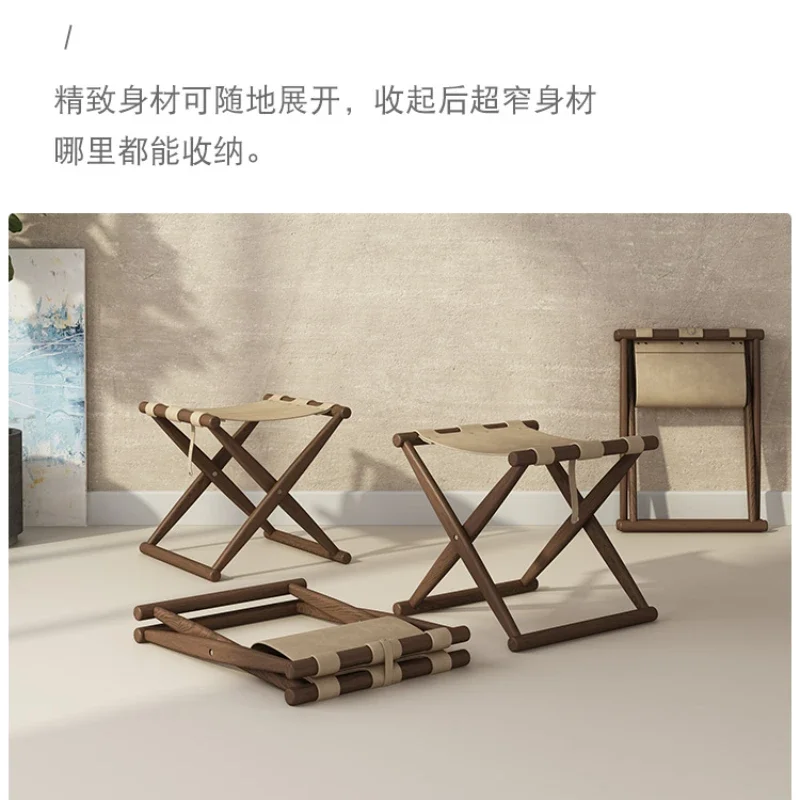 

Mazar stool sturdy solid wood folding chair folding stool folding portable outdoor fishing chair small bench home.