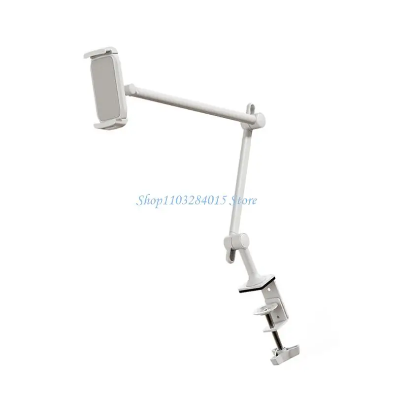 Height Adjustable Tablets Holder with Ball Joint Swivels Universal Desk Mount for 4.7-12.9Inch Devices Metal Base