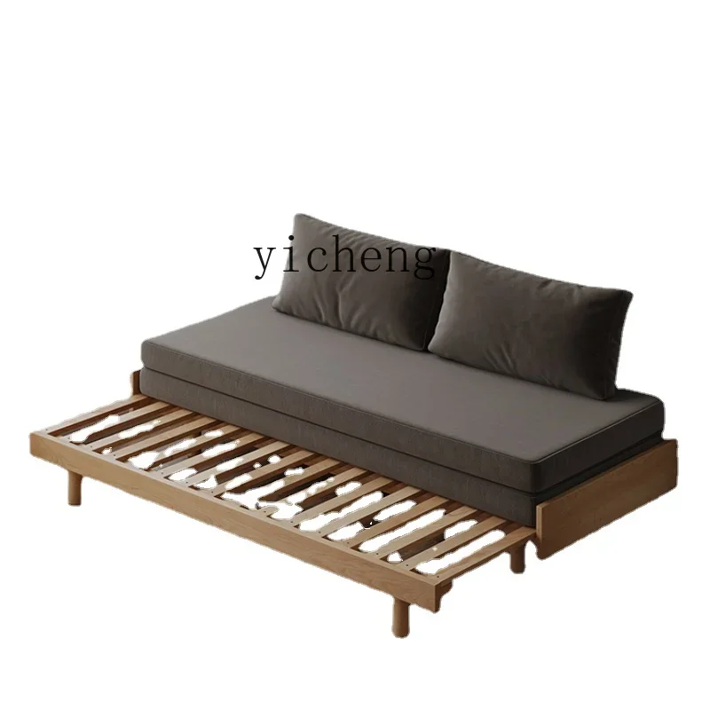 Zws Solid Wood Pull-out Multifunctional Dual-Purpose Folding Telescopic Bed