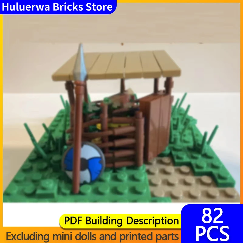 

Модель с видом на улицу MOC, строительные кирпичи, туалет викингов, туалеты, модульные технологии, подарок, праздник, сборка, детский игрушечный костюм