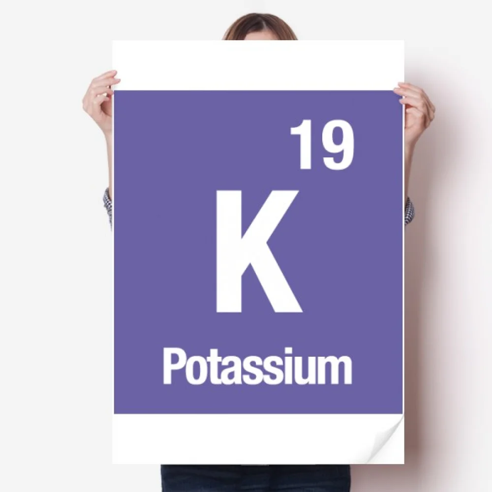 

K Potassium Checal Element chem Sticker Decoration Poster Playbill Wallpaper Window Decal