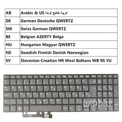 Keyboard For Lenovo ideapad 3-15IIL05 3-15IJL05 3-15IML05 3-15ITL05 Arabic German Swiss Belgian Hungarian Nordic SD NW Slovenian